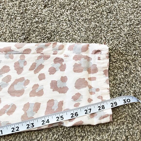 Porter Collective Pink Leopard Print Drawstring Pants Medium - Picture 6 of 6